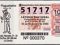Spain 2001  Comercial O Fogueteiro. Calendar 2001 Fogueteiro. Subida por susofe